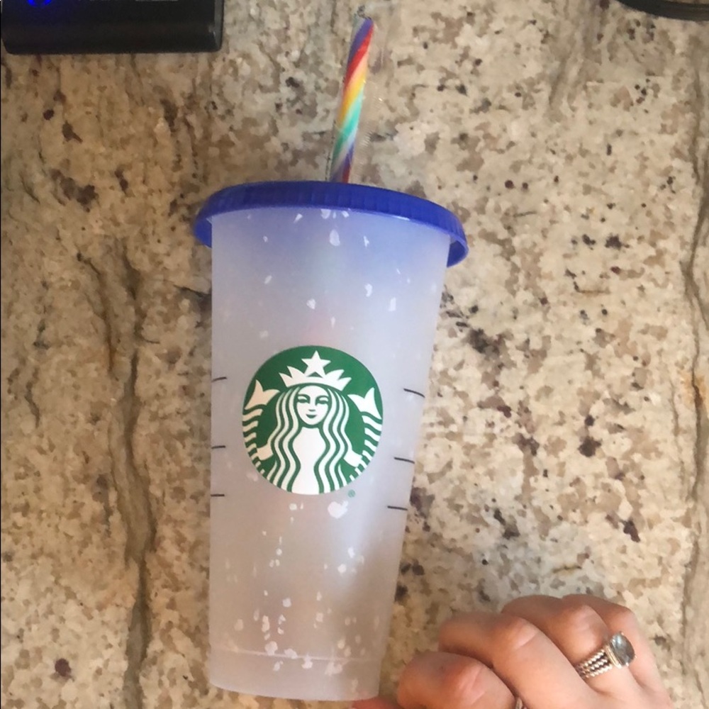 Brand New Starbucks Confetti Reusable Cup